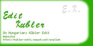 edit kubler business card