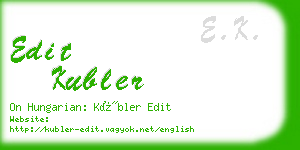 edit kubler business card